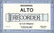 BEGINNING ALTO RECORDER cover